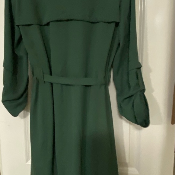 Forest Green Tie Front Cowl Neck light weight jacket. Excellent condition - Picture 3 of 3